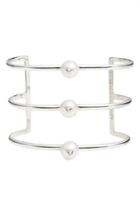 Women's Nektar De Stagni 'new Classics' Spike Cultured Pearl Triple Row Cuff