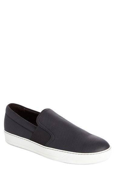 Men's Lanvin Perforated Slip-on Sneaker Us / 6uk - Black