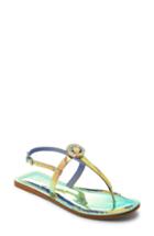 Women's Mercedes Castillo Viveana T-strap Sandal M - Blue