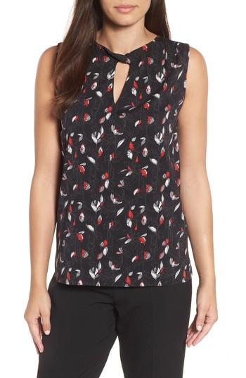 Women's Emerson Rose Sleeveless Knot Blouse - Black