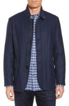 Men's Bugatchi Wool Blend Jacket R - Blue