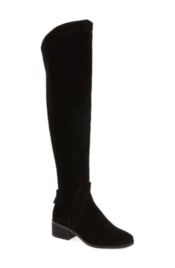 Women's Vince Camuto Karinda Over The Knee Boot .5 Regular Calf M - Black