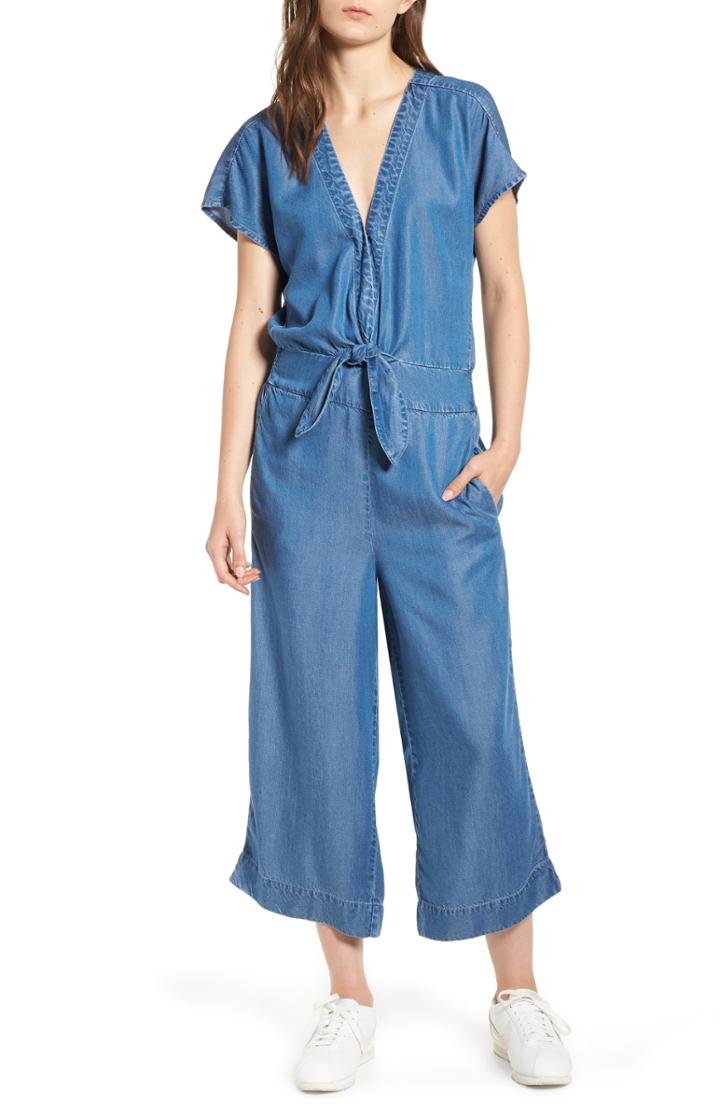 Women's Splendid Desert Batik Print Tie Waist Jumpsuit