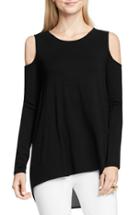 Women's Vince Camuto Cold Shoulder Mixed Media Top