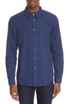 Men's Ps Paul Smith Contrast Sport Shirt - Blue