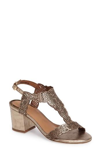 Women's Klub Nico Rosia Cutout Slingback Sandal M - Metallic