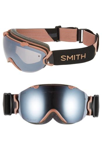 Women's Smith I/os Special Fit 190mm Chromapop Snow Goggles - Black/ Champagne
