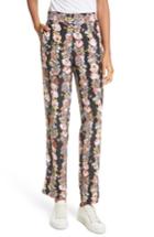Women's Equipment Florence Floral Silk Trousers - Black