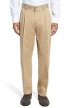 Men's Bills Khakis Classic Fit Pleat Front Chamois Cloth Pants X 30 - Brown
