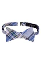 Men's Ted Baker London Swanky Plaid Linen & Cotton Bow Tie