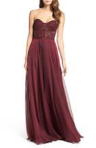 Women's La Femme Embellished Strapless Gown