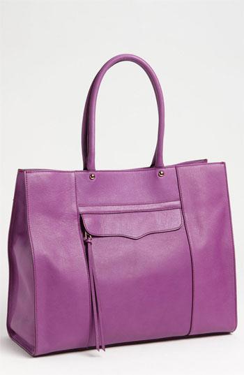Rebecca Minkoff  M A B   Leather Tote Purple