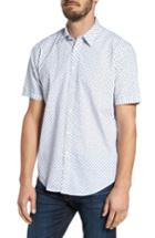 Men's Coastaoro Santo Regular Fit Print Sport Shirt - White