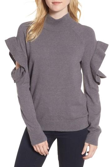 Women's Chelsea28 Ruffle Sleeve Sweater - Grey