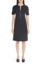 Women's Lafayette 148 New York Demi Zip Front Dress - Blue