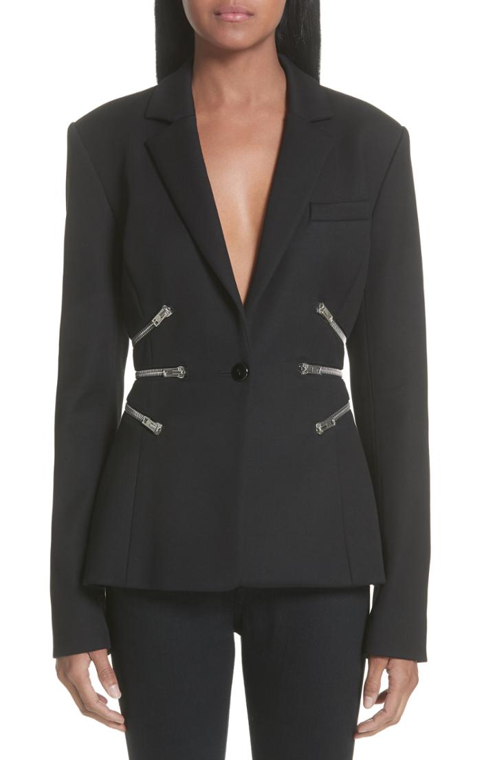 Women's Alexander Wang Zipper Waist Blazer