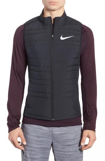 Men's Nike Essential Running Vest - Black