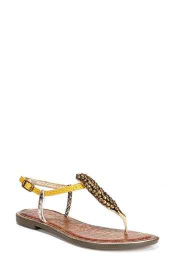 Women's Sam Edelman Gigi Genuine Calf Hair Sandal M - Brown