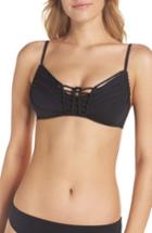 Women's Becca No Strings Attached Bikini Top - Black