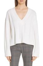 Women's Derek Lam 10 Crosby V-neck Wool Sweater - White