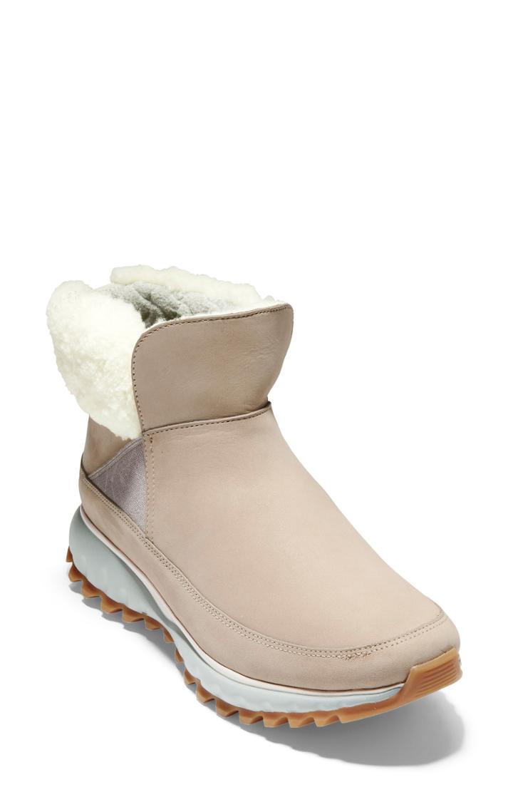 Women's Cole Haan Zerogrand Explore All Terrain Waterproof Bootie .5 B - Grey
