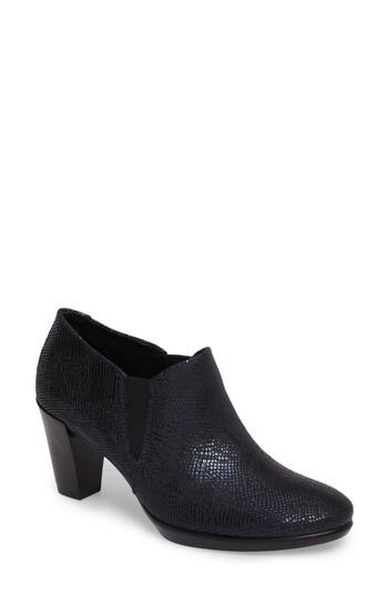 Women's Ecco Shape 55 Plateau Stack Bootie -7.5us / 38eu - Blue