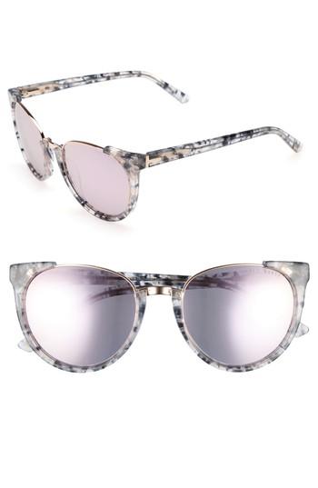 Women's Ted Baker London 53mm Modified Oval Sunglasses - Blue