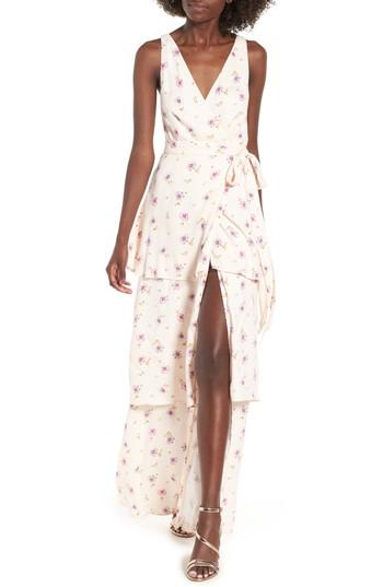 Women's Afrm Rosa Wrap Maxi Dress - Purple