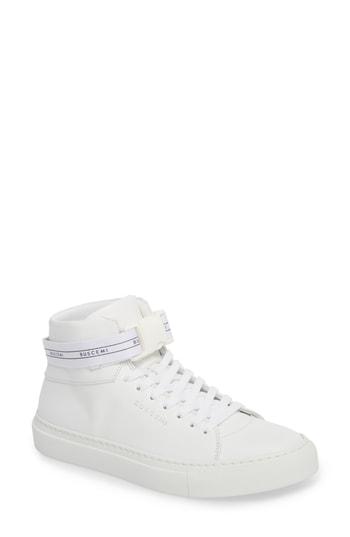 Women's Buscemi Logo Strap High Top Sneaker Us / 37eu - White