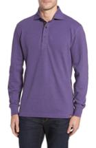 Men's Thaddeus Perry Long Sleeve Polo - Purple