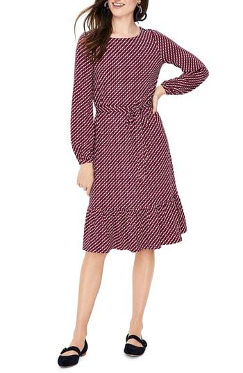 Women's Boden Holly Print Jersey Dress - Pink