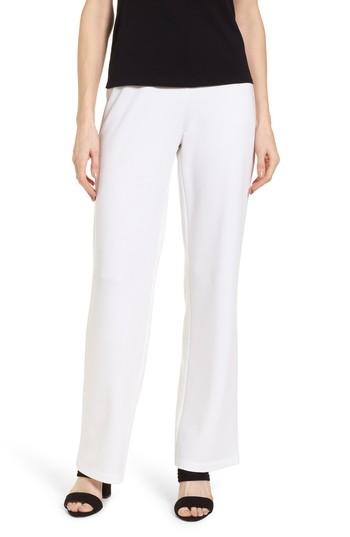 Women's Eileen Fisher Straight Leg Pants, Size - White