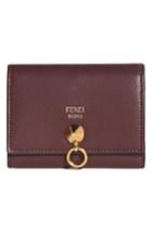 Fendi Leather Card Case - Red