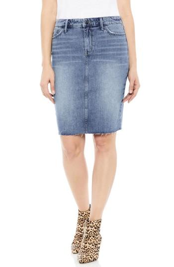 Women's Sam Edelman The Riley Stretch Denim Skirt - Blue