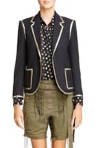 Women's Saint Laurent Wool Blazer Us / 36 Fr - Black