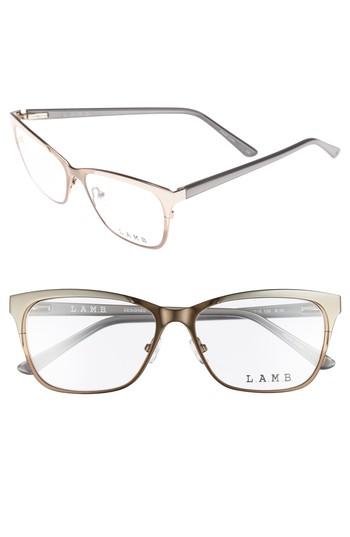 Women's L.a.m.b. 53mm Square Optical Glasses - Beige