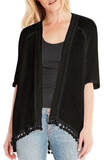 Women's Michael Stars Tassel Trim Kimono Wrap