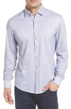 Men's Stone Rose Slim Fit Geo Print Sport Shirt (s) - White