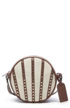 Sole Society Aira Studded Crossbody Bag - Brown