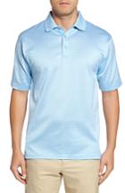 Men's Bobby Jones Pinwheel Jacquard Knit Polo, Size - Blue