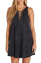 Women's Billabong Let Loose Lace-up Swing Dress - Black