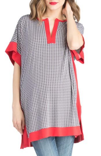 Women's Lilac Clothing Caftan Maternity Cover-up Top - Blue