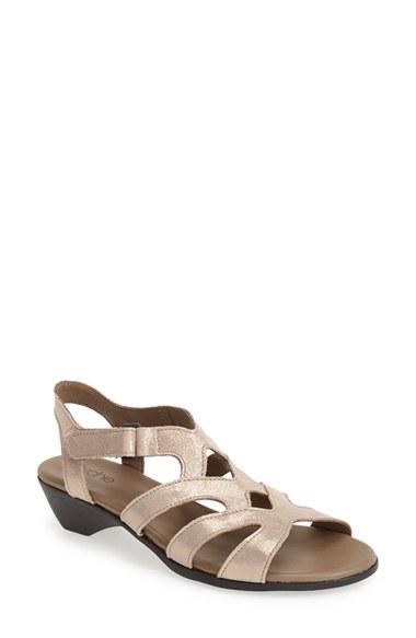 Women's Arche 'obela' Water Resistant Leather Sandal Us / 42eu - Beige