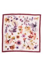 Women's Salvatore Ferragamo Opale Silk Square Scarf, Size - Yellow