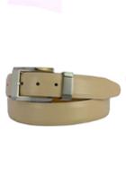 Men's Remo Tulliani Luke Calfskin Leather Belt - Cream