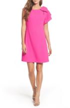 Petite Women's Eliza J Ruffle Sleeve Shift Dress P - Pink