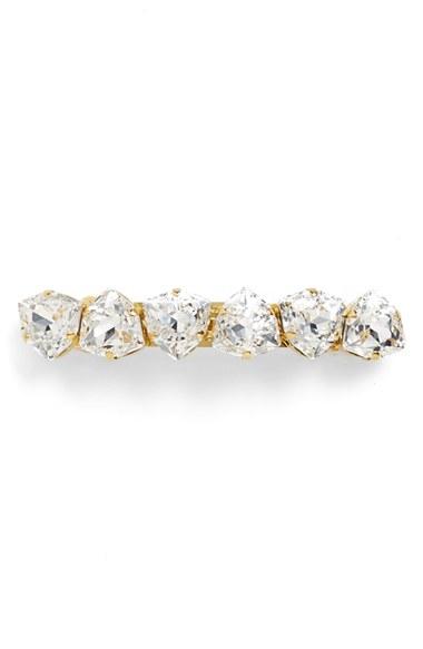 L. Erickson Swarovski Crystal Barrette, Size - White