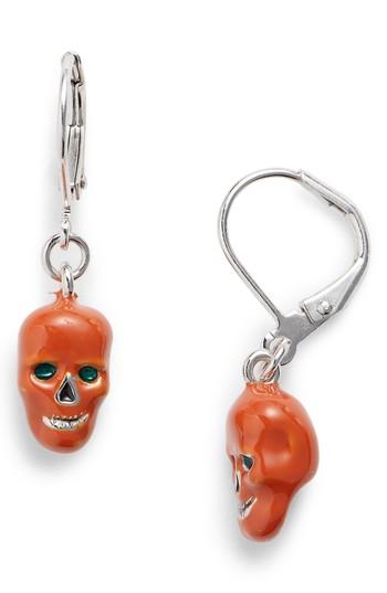 Women's Erwin Pearl Skull Drop Earrings