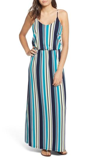 Women's Knit Maxi Dress, Size - Blue