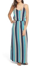 Women's Knit Maxi Dress, Size - Blue